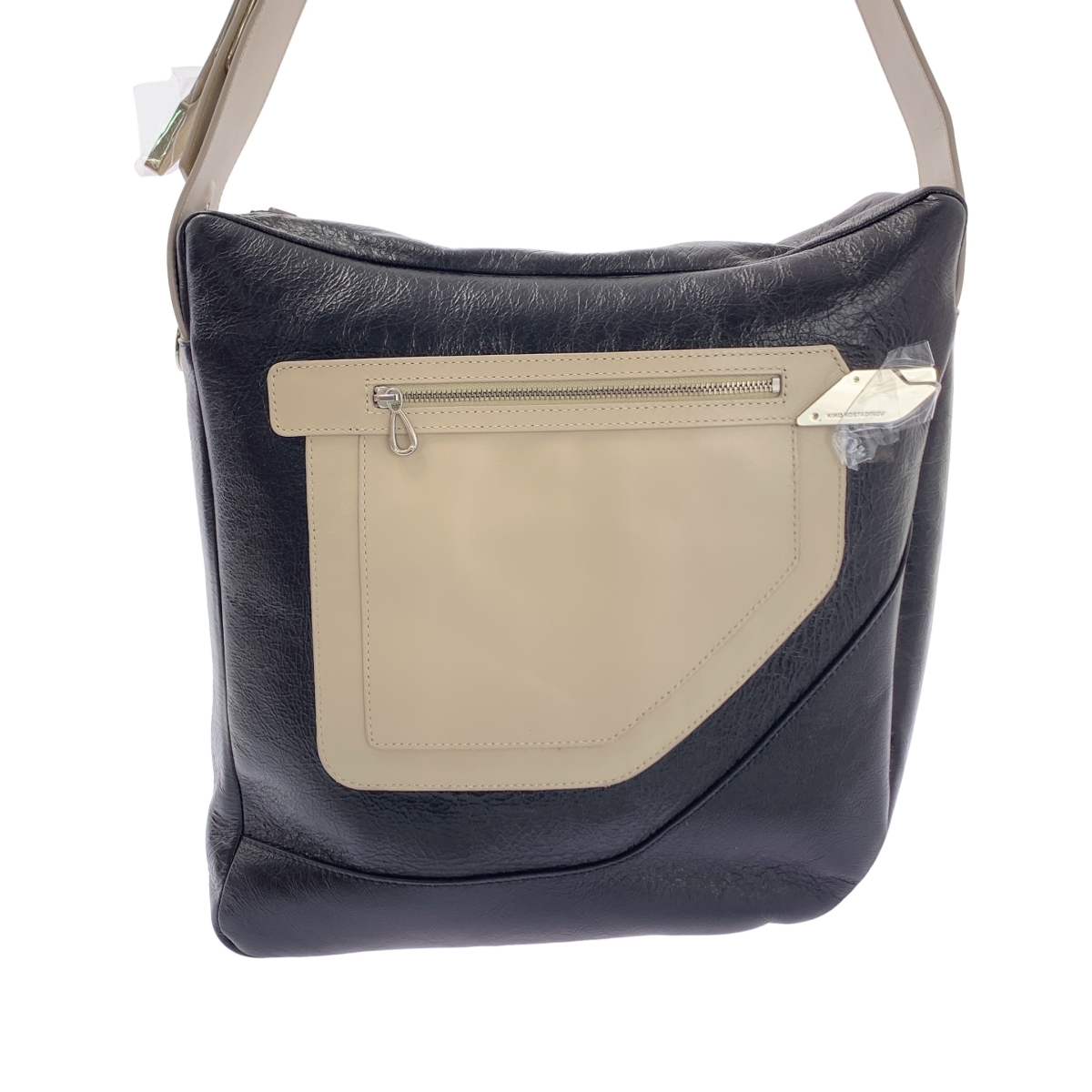 Kiko Kostadinov / キココスタディノフ DEULTUM LEATHER BAG パネル切替 レザー ショルダーバッグ