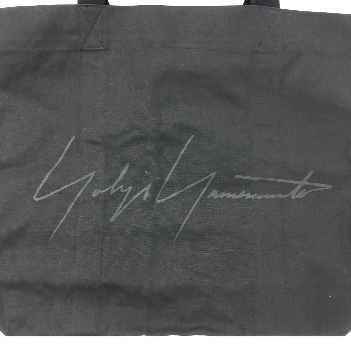 YOHJI YAMAMOTO / ヨウジヤマモト ロゴプリント キャンバス トートバッグ