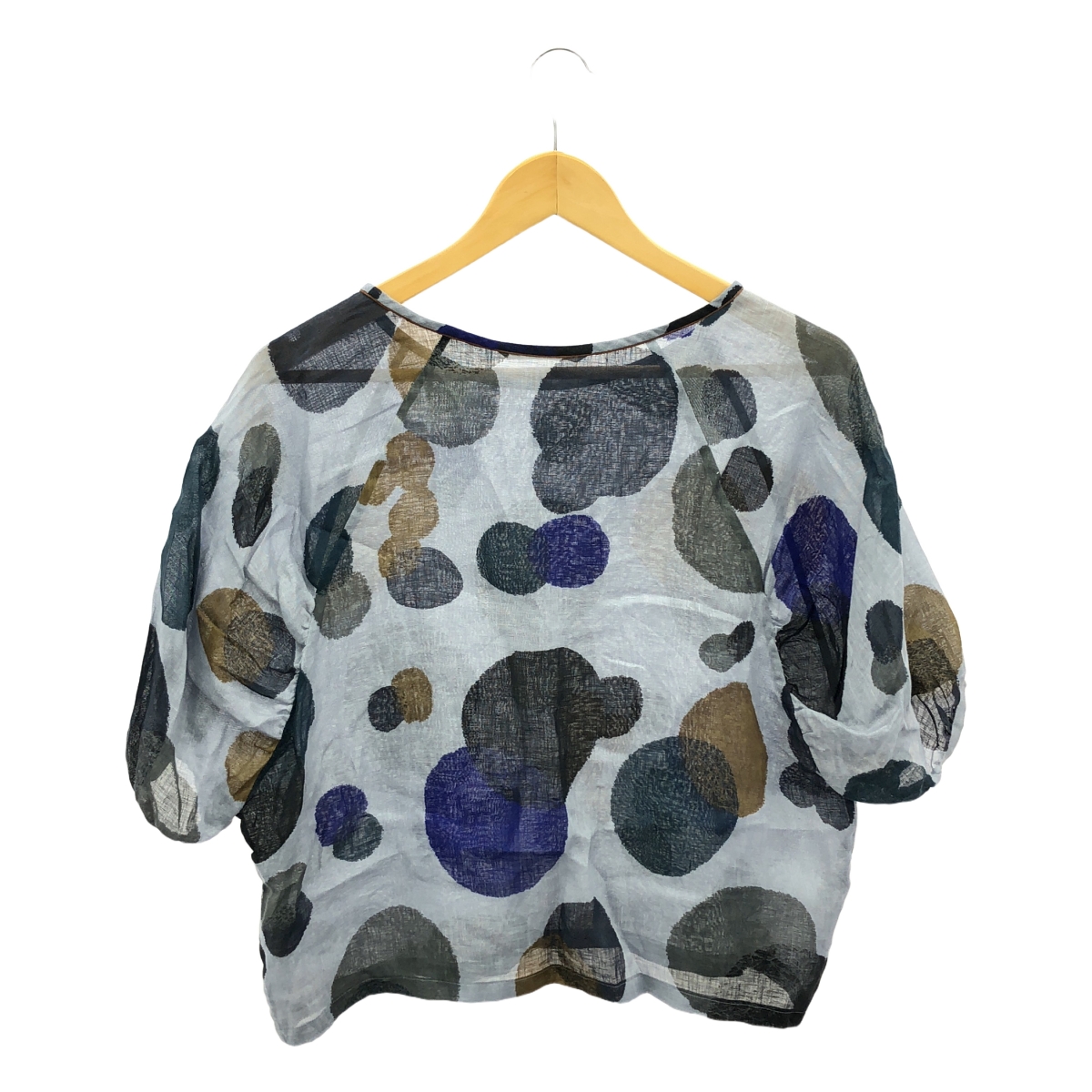 mina perhonen / ミナペルホネン sunny candy / サニーキャンディ 総柄 リネン ブラウス