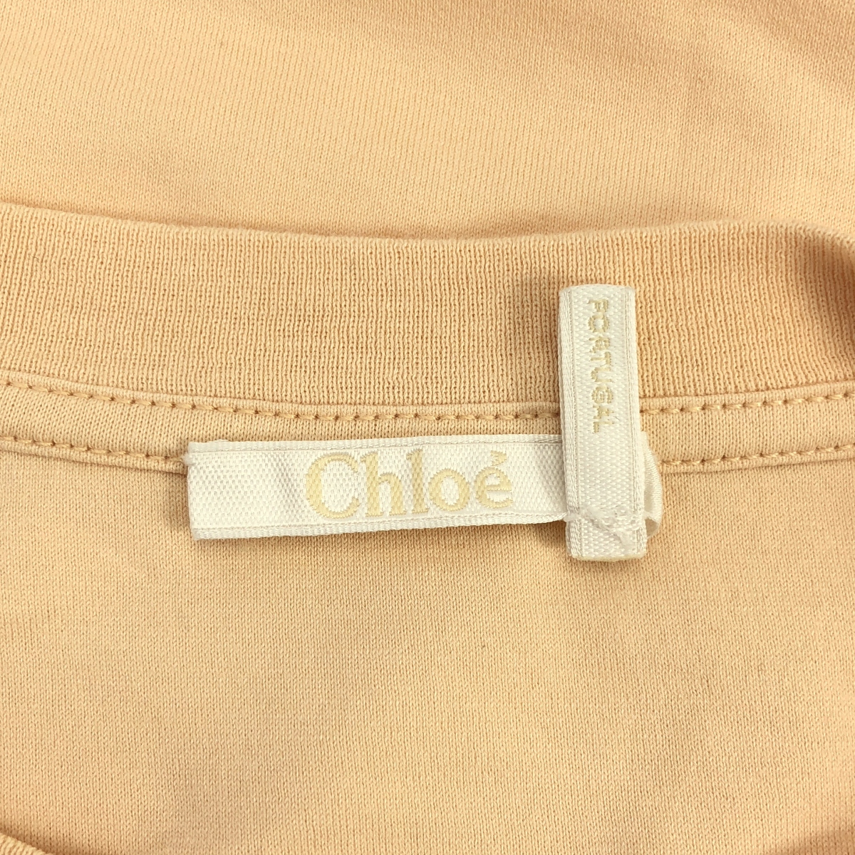 Chloe / クロエ ワンポイント刺しゅう コットン Tシャツ