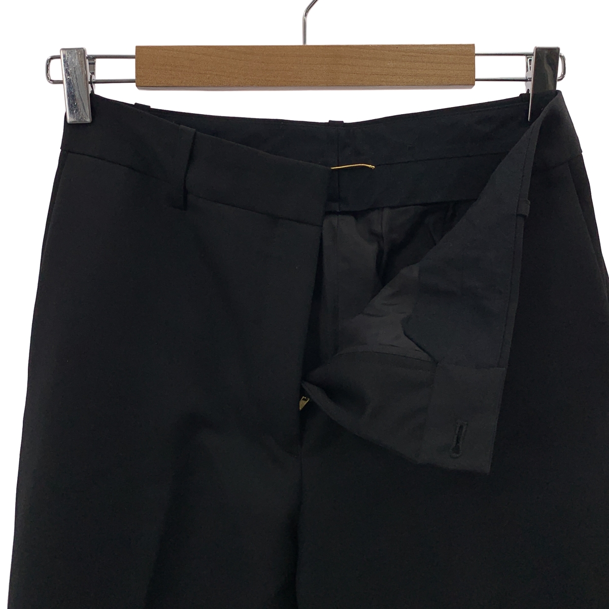 Deuxieme Classe / ドゥーズィエムクラス Wool Mohair Sleeve Zip Straight Pants ウール モヘア 裾ジップ ストレートパンツ