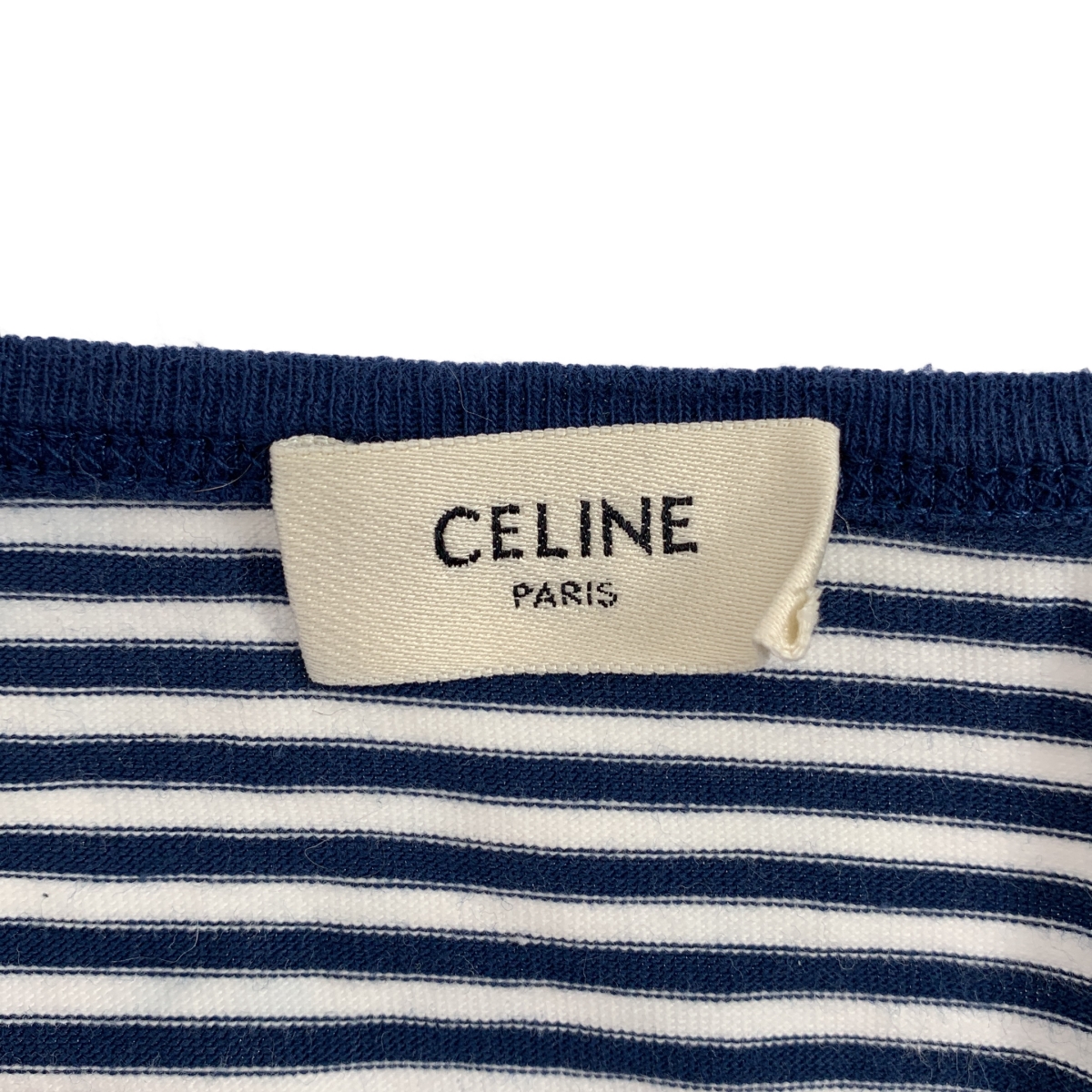CELINE / セリーヌ embroidered t-shirt ボーダー カットソー