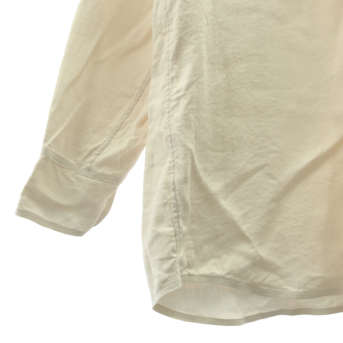 MAATEE&SONS / マーティー&サンズ NOT A PLAIN SHIRTS リネン シルク 二重織 シャツ