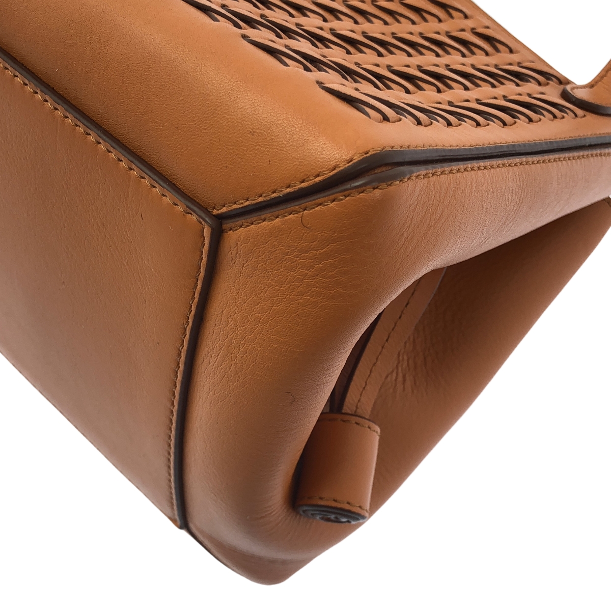 J&M DAVIDSON / ジェイアンドエムデヴィッドソン journal standard L'essage 取扱い / BELLE MINI / レザー 編み込み ハンド トートバッグ