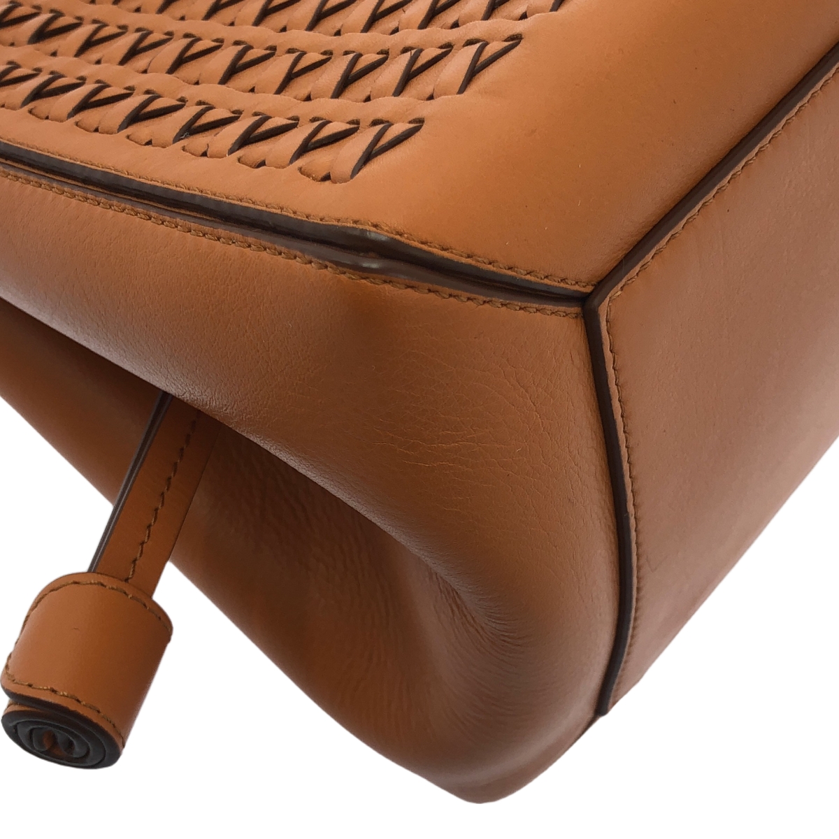 J&M DAVIDSON / ジェイアンドエムデヴィッドソン journal standard L'essage 取扱い / BELLE MINI / レザー 編み込み ハンド トートバッグ