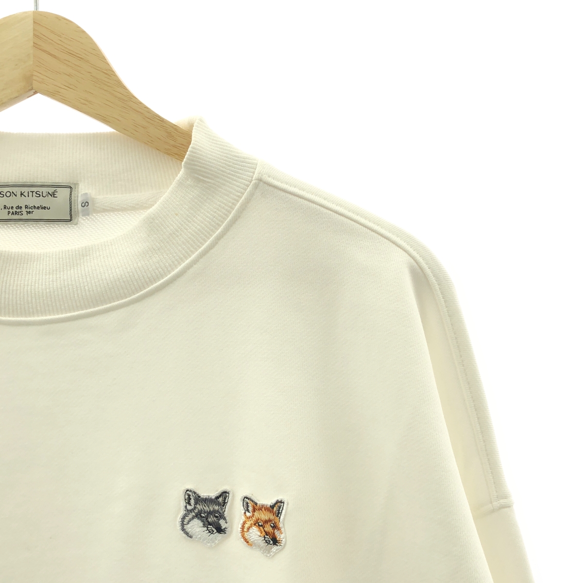 MAISON KITSUNE / メゾンキツネ ワッペン クルーネック オーバースウェット トレーナー