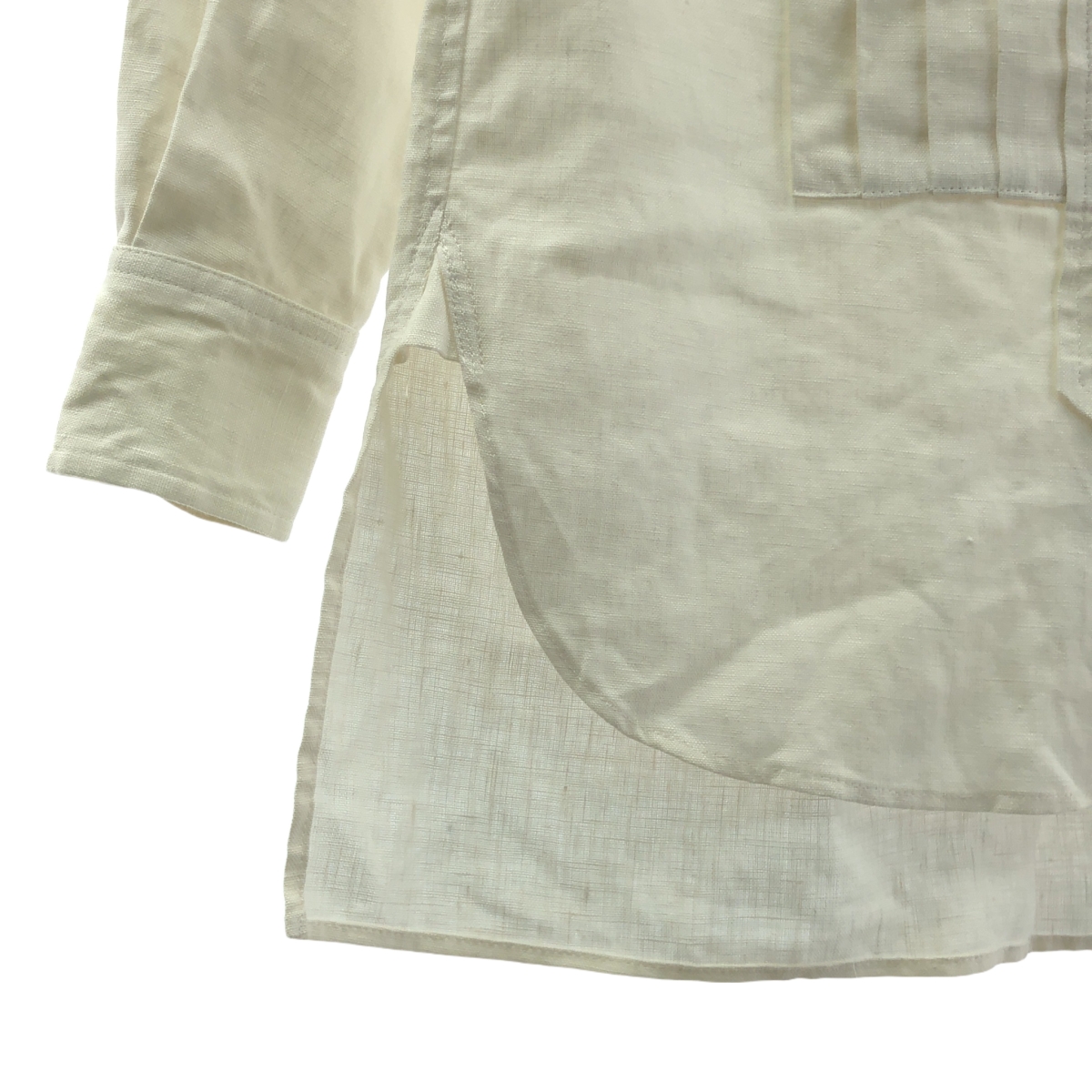 TOWAVASE / トワヴァーズ リネン プリーツ シャツ