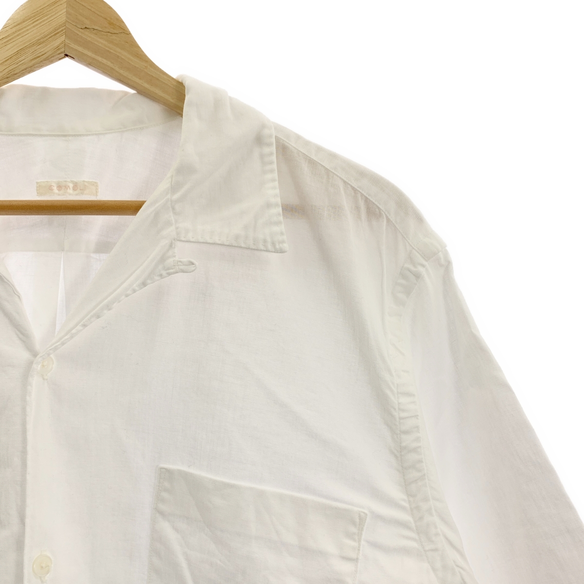 COMOLI / コモリ ベタシャン オープンカラーシャツ / P01-02009