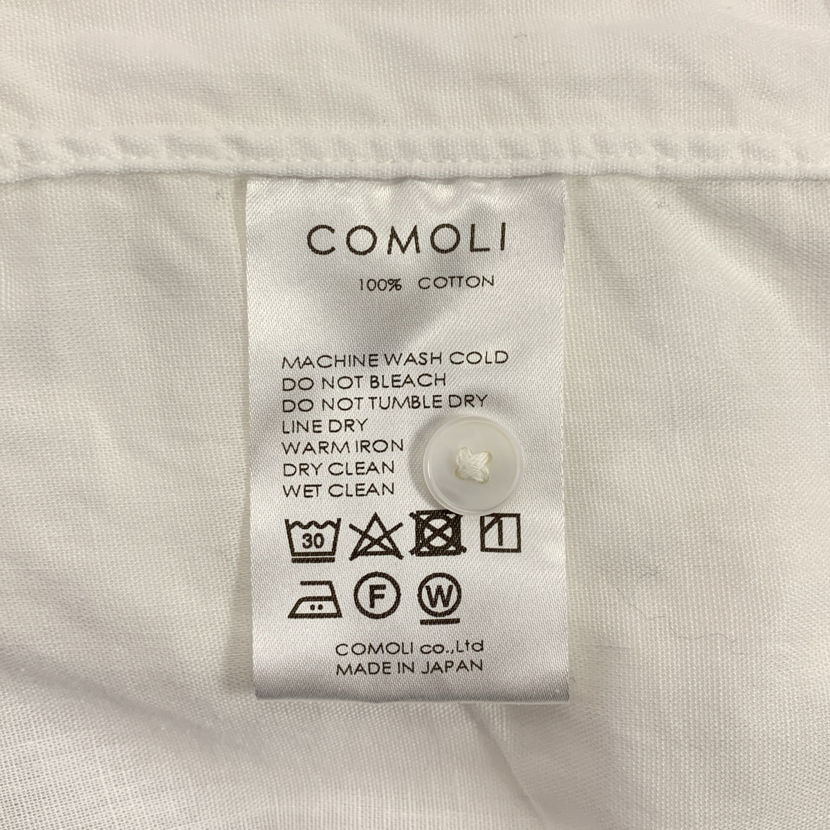 COMOLI / コモリ ベタシャン オープンカラーシャツ / P01-02009