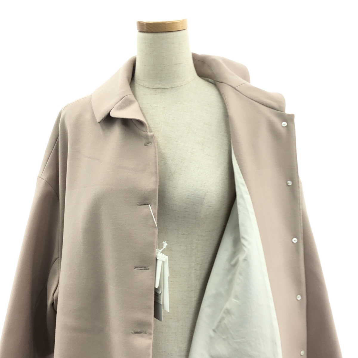 mina perhonen / ミナペルホネン square shadow / スクエア シャドウ シングル オーバー コート/ 総裏地