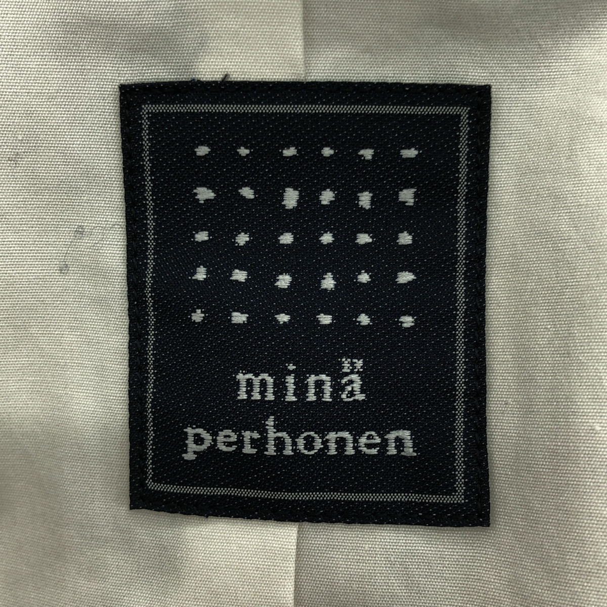 mina perhonen / ミナペルホネン square shadow / スクエア シャドウ シングル オーバー コート/ 総裏地