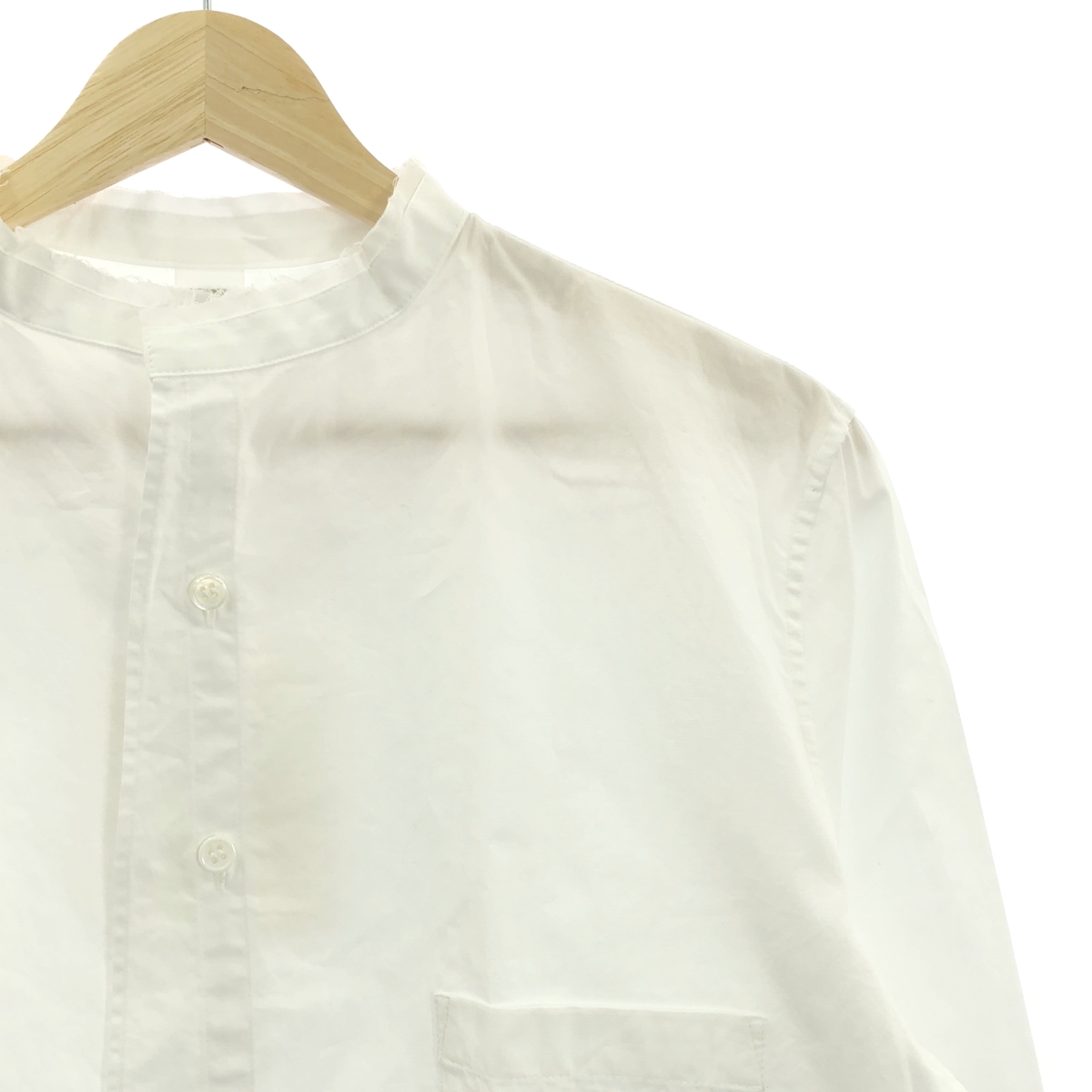 Y's / ワイズヨウジヤマモト コットン カットオフ バンドカラー シャツ ブラウス