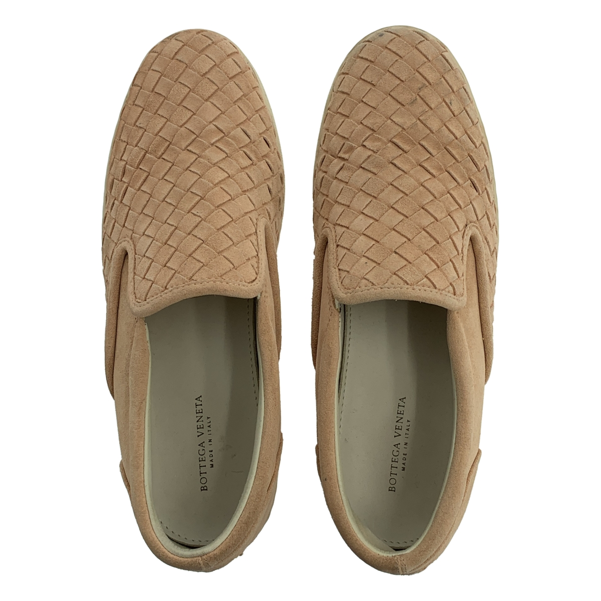 BOTTEGA VENETA / ボッテガヴェネタ レザー スエード イントレチャート スニーカー