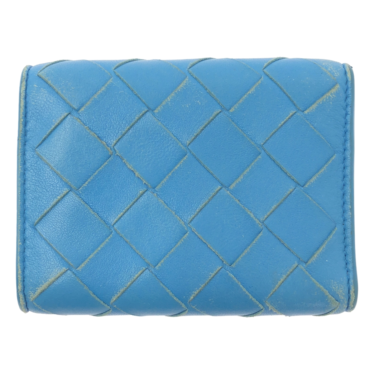 BOTTEGA VENETA / ボッテガヴェネタ レザー イントレチャート コンパクトウォレット 財布