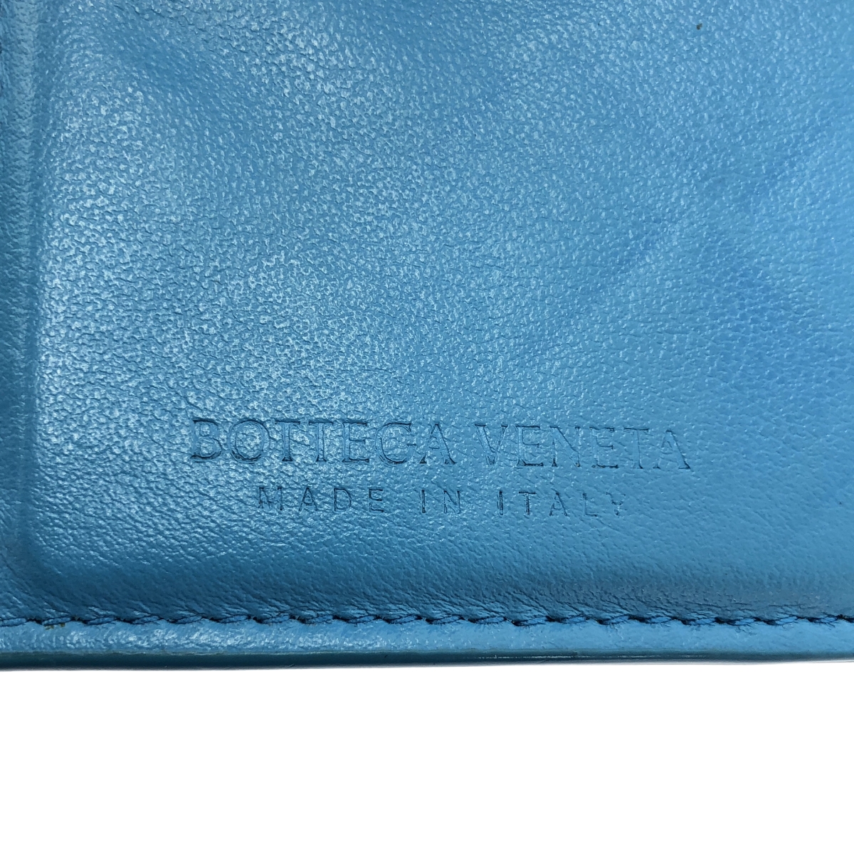 BOTTEGA VENETA / ボッテガヴェネタ レザー イントレチャート コンパクトウォレット 財布