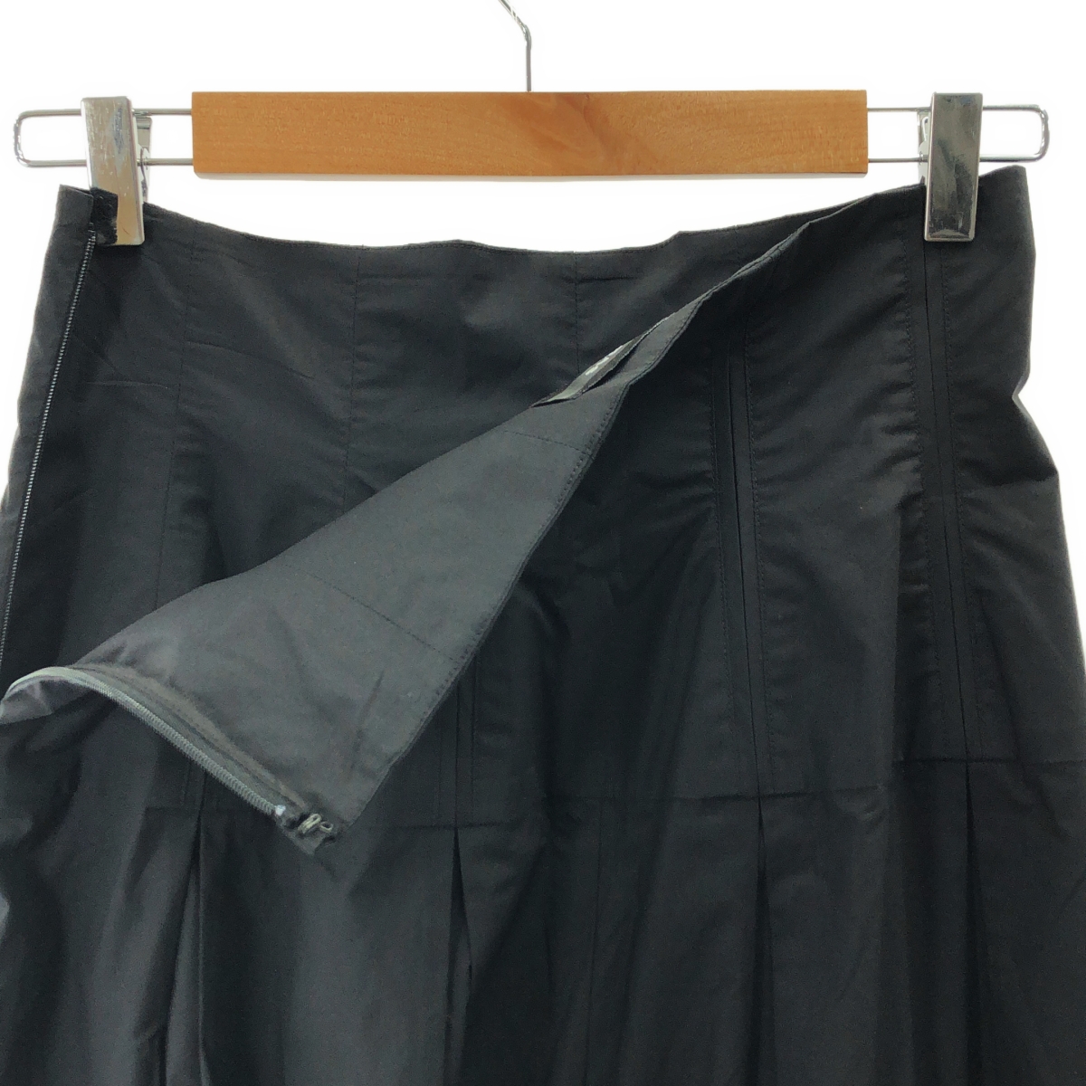 その他 Poplin wide leg pants / サイドジップ ワイドスラックス パンツ