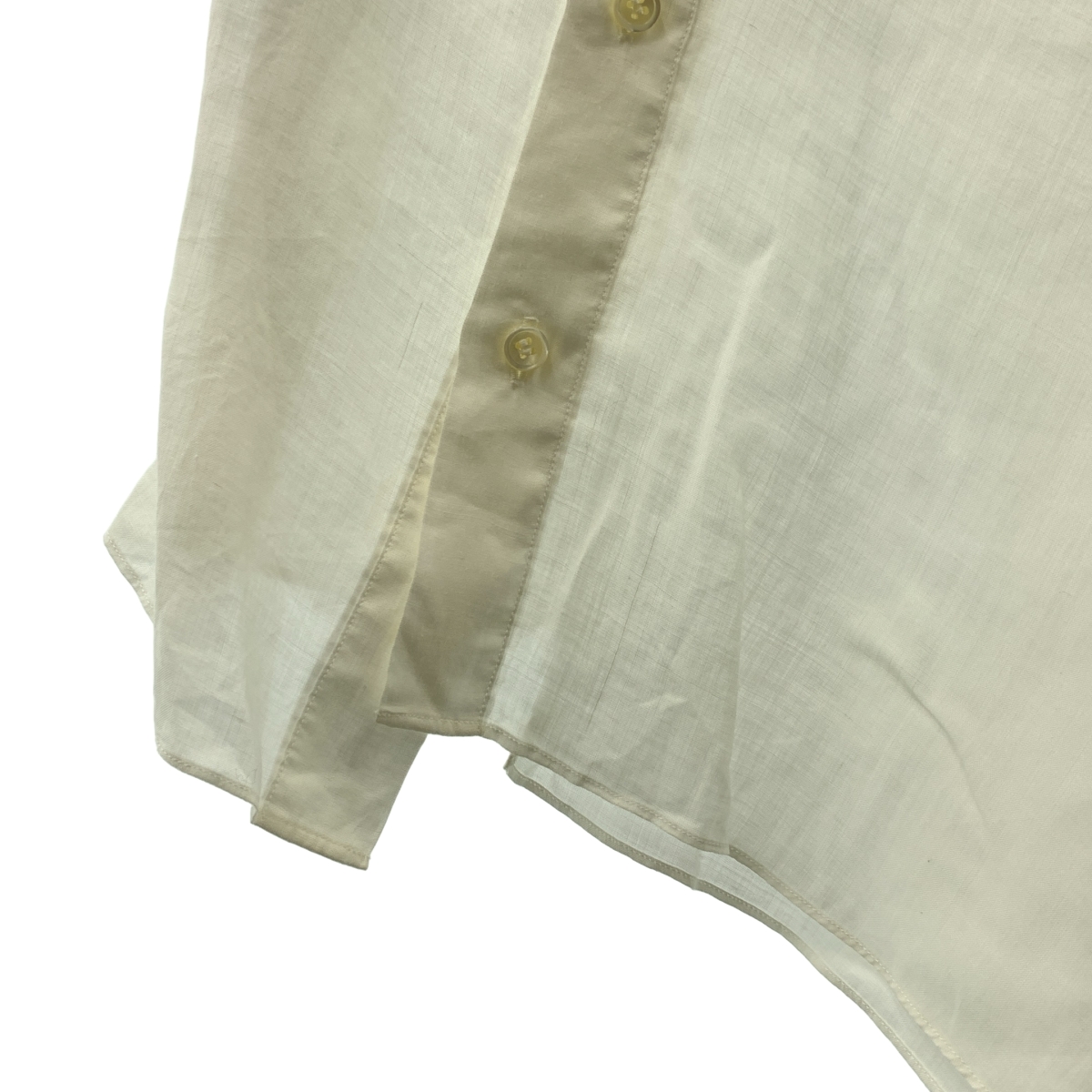 JUNYA WATANABE COMME des GARCONS / ジュンヤワタナベ リネン アシンメトリー ノースリーブシャツ