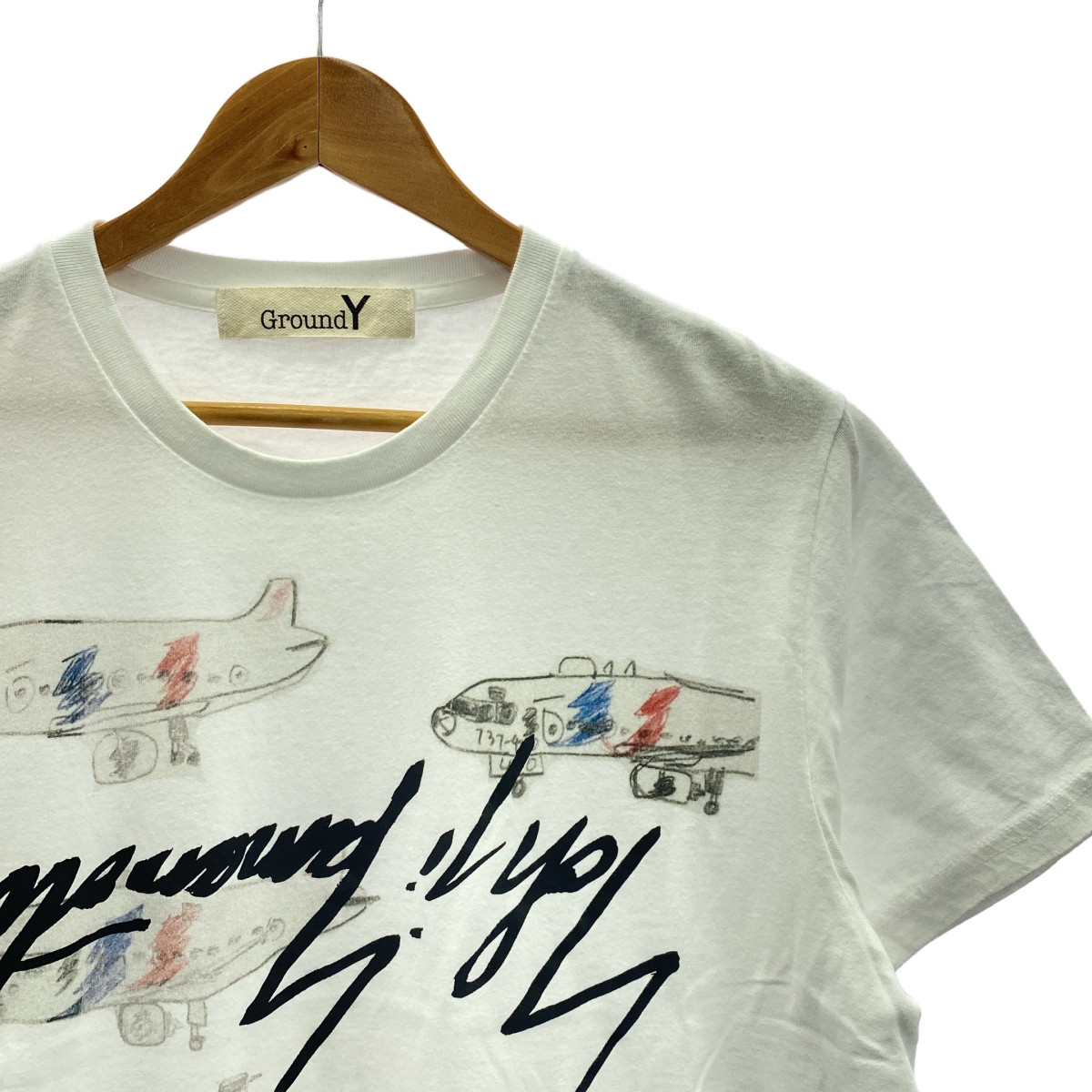 Ground Y / グラウンドワイ クルーネック プリント Tシャツ カットソー