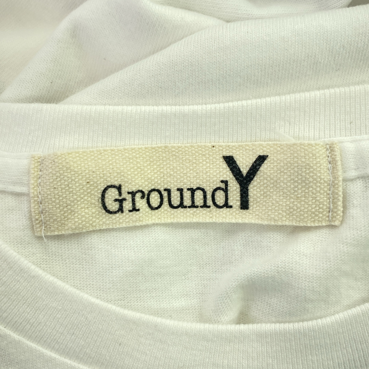 Ground Y / グラウンドワイ クルーネック プリント Tシャツ カットソー