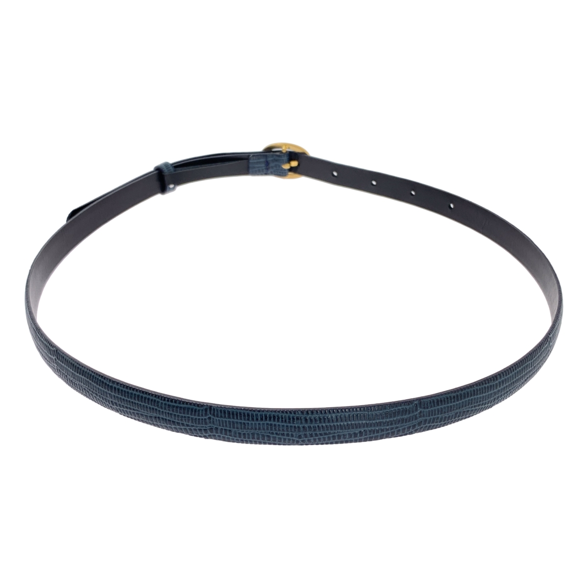 Mame Kurogouchi / マメクロゴウチ Cow Hide Leather Narrow Belt レザー ベルト