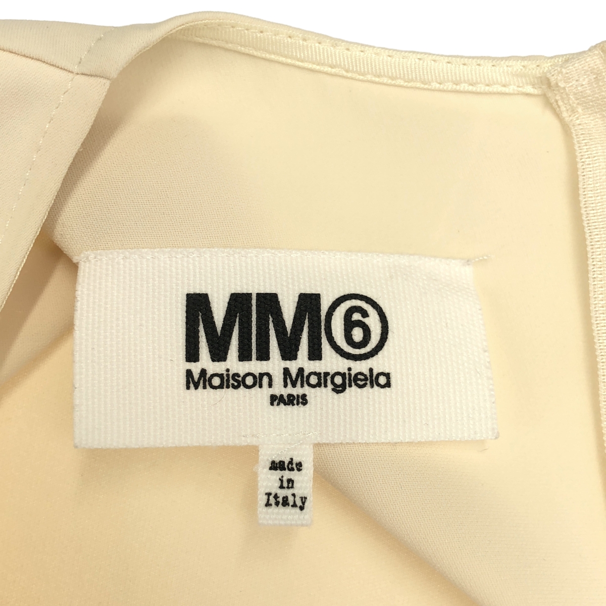 MM6 Maison Margiela / エムエムシックスメゾンマルジェラ プリーツ アシンメトリー ノースリーブワンピース
