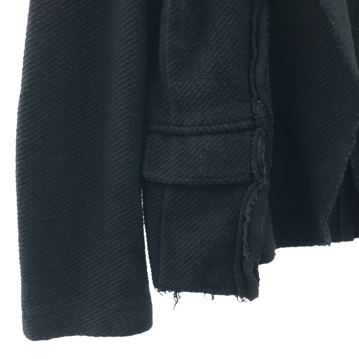 tricot COMME des GARCONS / トリココムデギャルソン ウール 裁断加工 ダブルカラー ジャケット