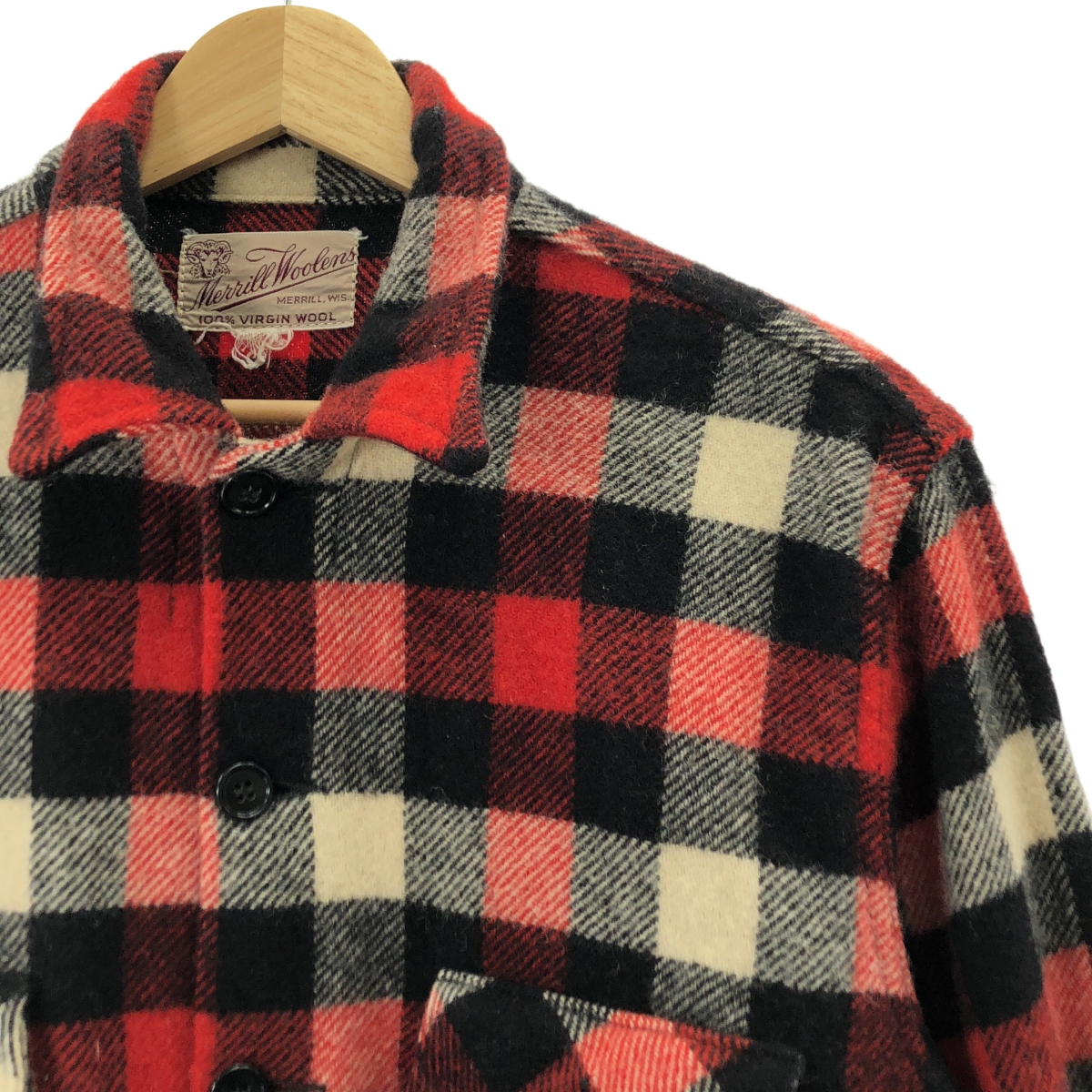 VINTAGE / ヴィンテージ古着 MERRIL WOOLEN MILLS メリル ウーレンミルズ / ウール チェック シャツ