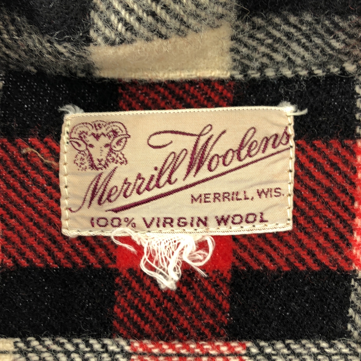 VINTAGE / ヴィンテージ古着 MERRIL WOOLEN MILLS メリル ウーレンミルズ / ウール チェック シャツ