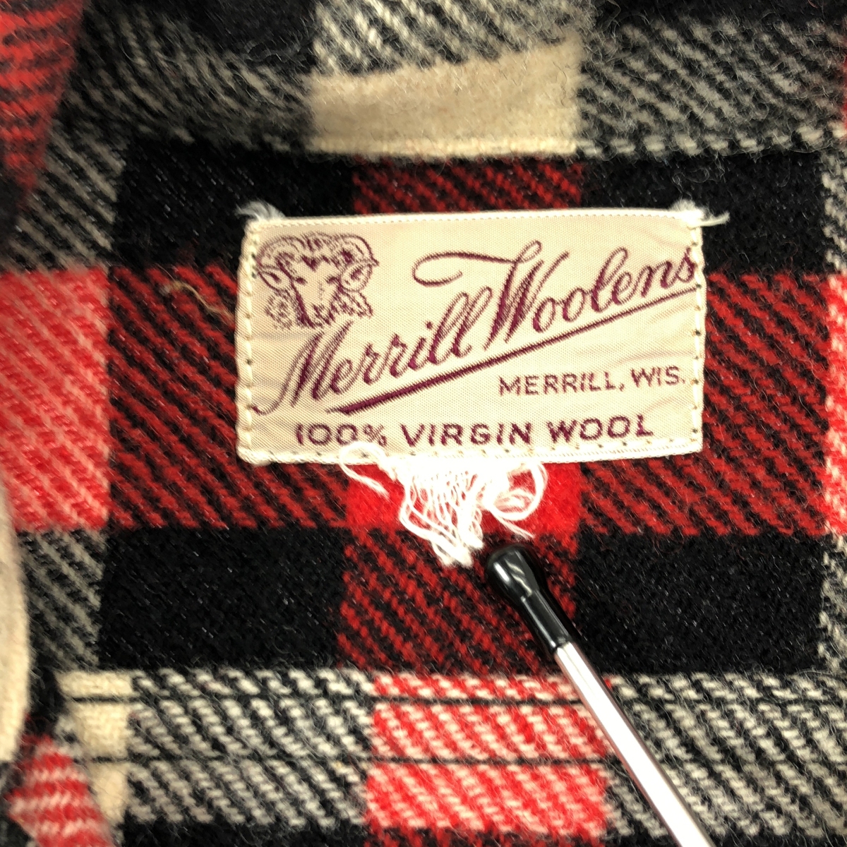 VINTAGE / ヴィンテージ古着 MERRIL WOOLEN MILLS メリル ウーレンミルズ / ウール チェック シャツ