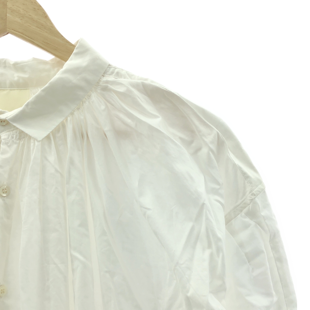 veritecoeur / ヴェリテクール コットン ギャザー シャツ