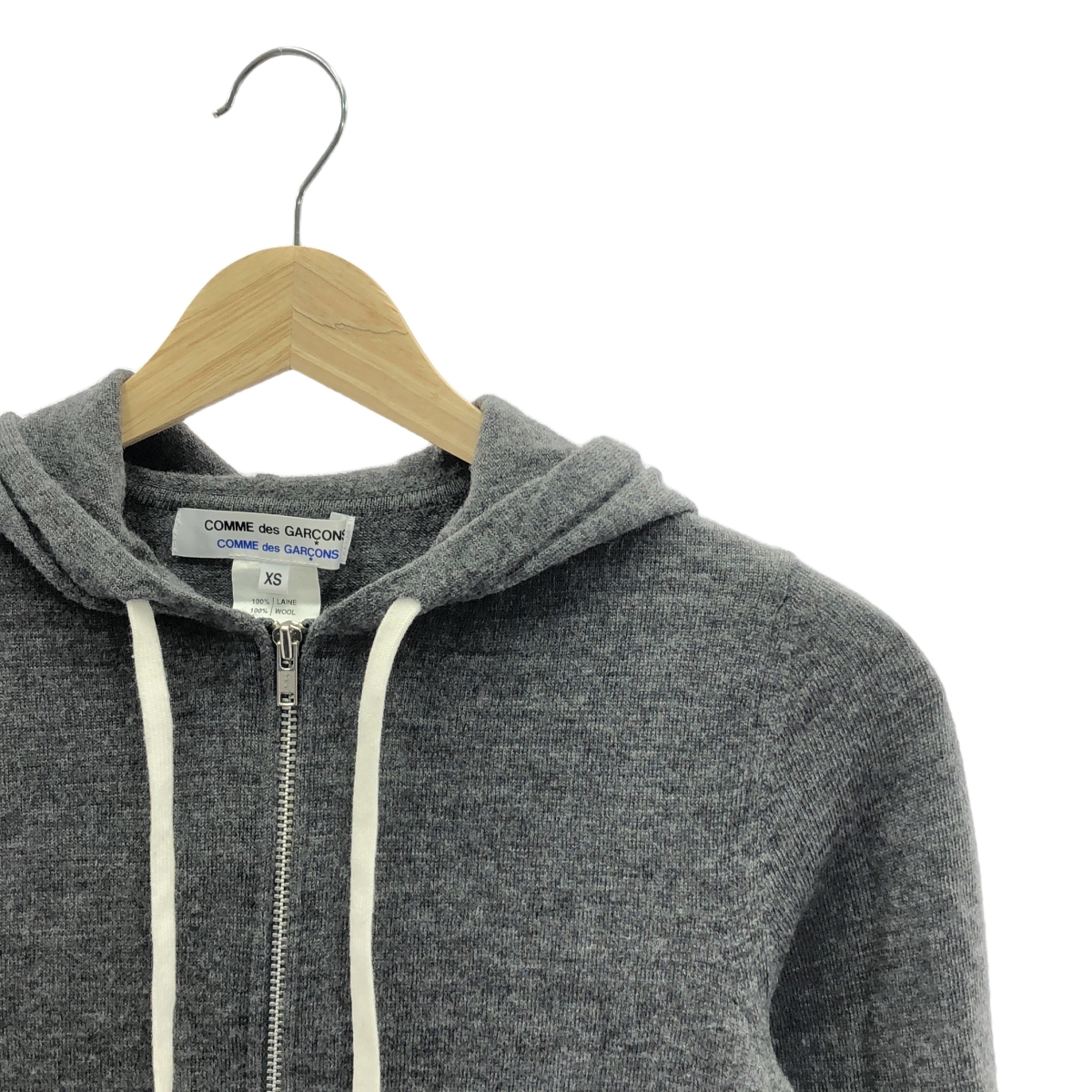 COMME des GARCONS COMME des GARCONS / コムコム ウール ニット フーデッド ジップジャケット