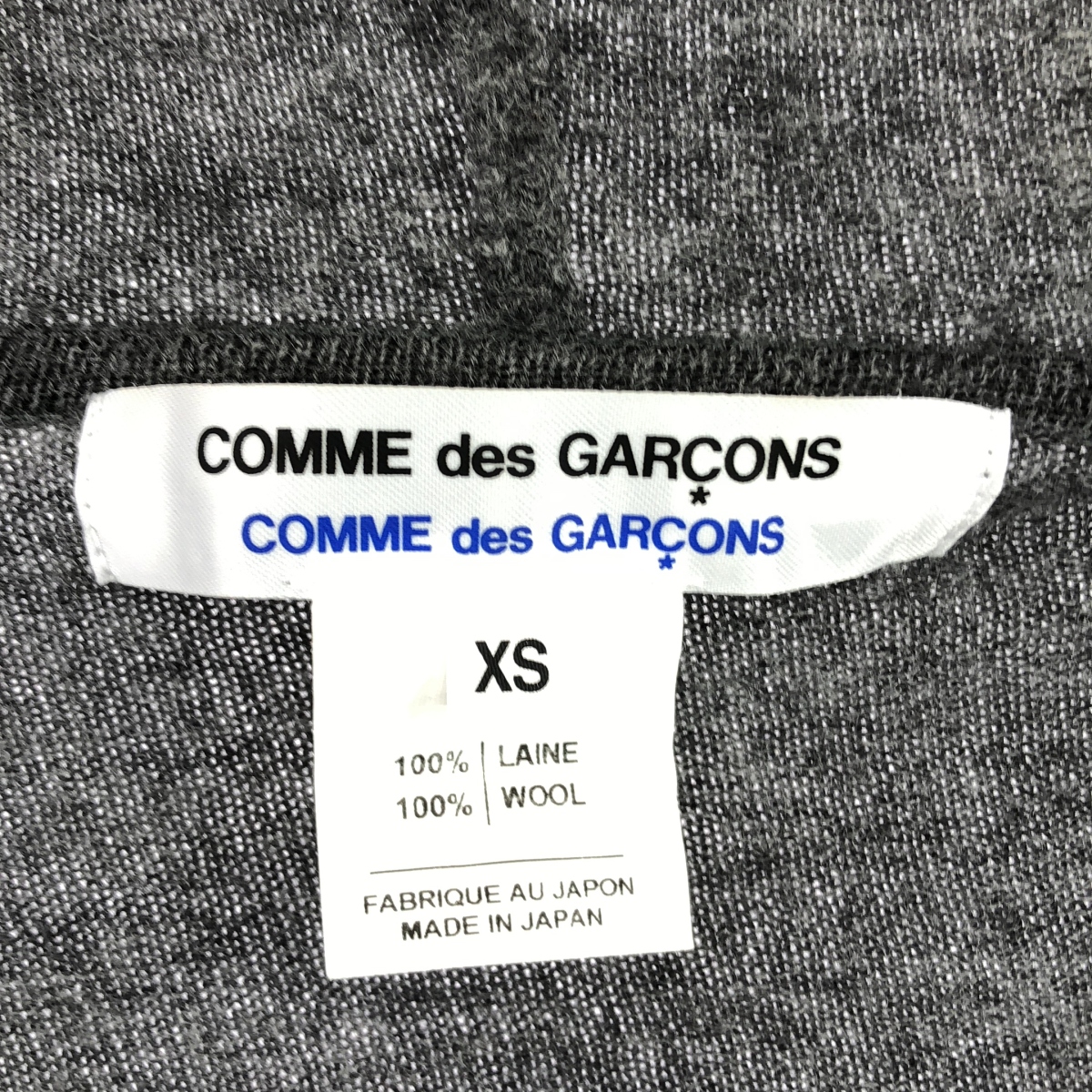 COMME des GARCONS COMME des GARCONS / コムコム ウール ニット フーデッド ジップジャケット