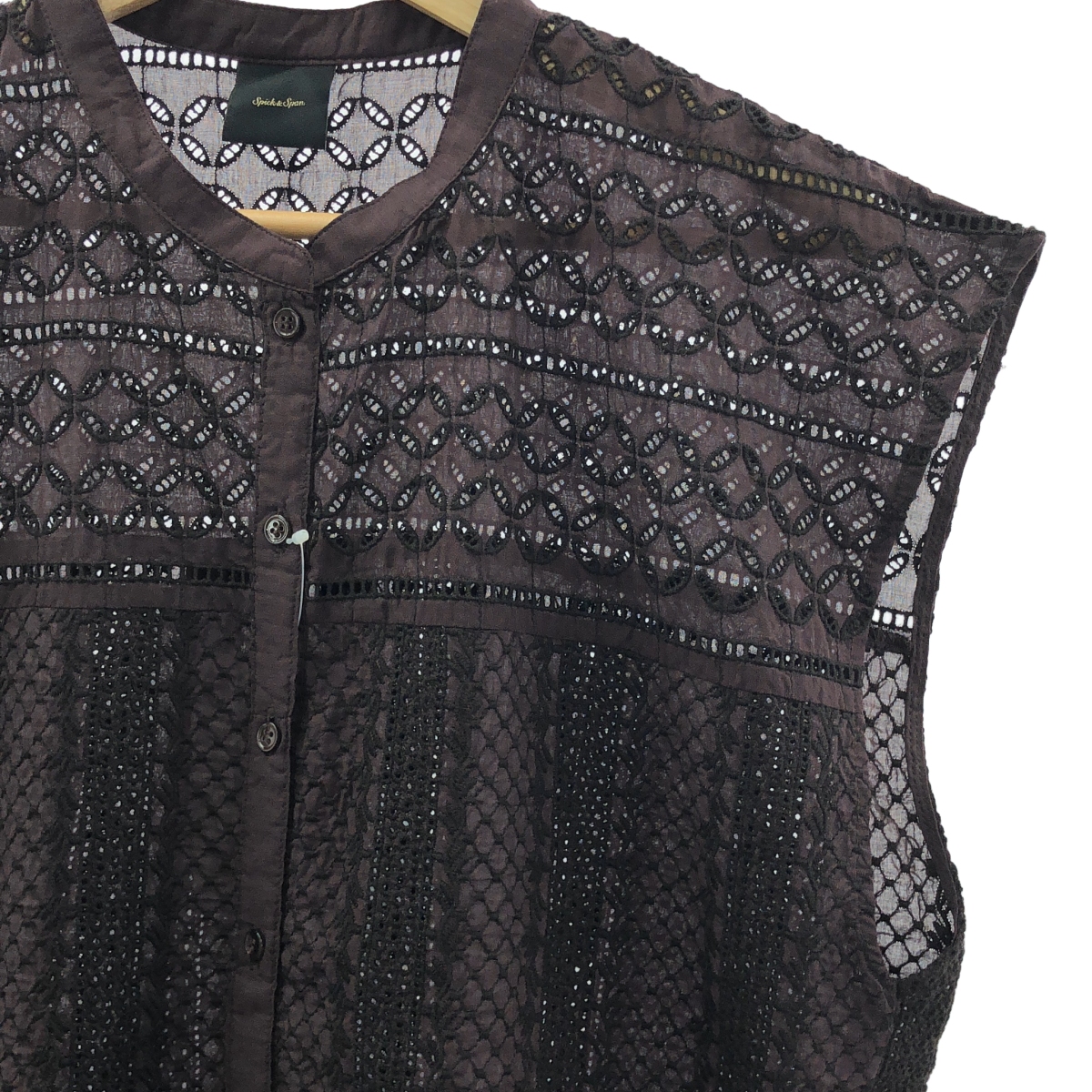 Spick and Span / スピックアンドスパン ブロイダーレース フレンチドルマン ブラウス シャツ