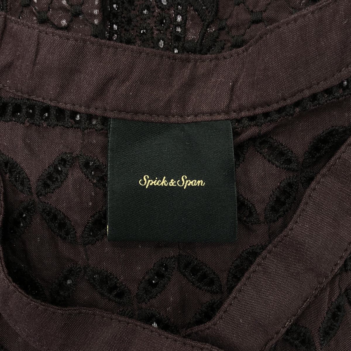 Spick and Span / スピックアンドスパン ブロイダーレース フレンチドルマン ブラウス シャツ