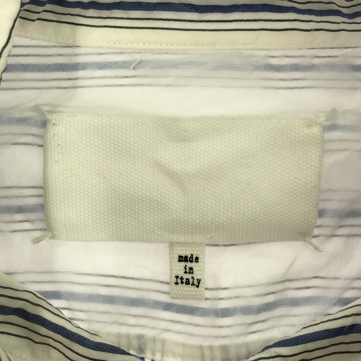 Maison Margiela / メゾンマルジェラ 白タグ ストライプ スタンダードシャツ