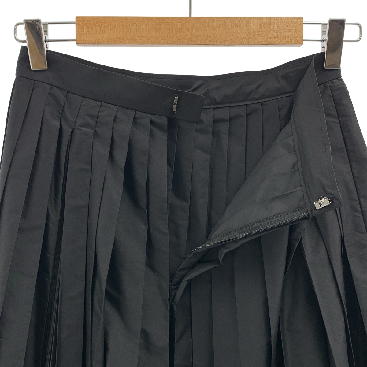 ENFOLD / エンフォルド ポリエステル プリーツ ロングスカート