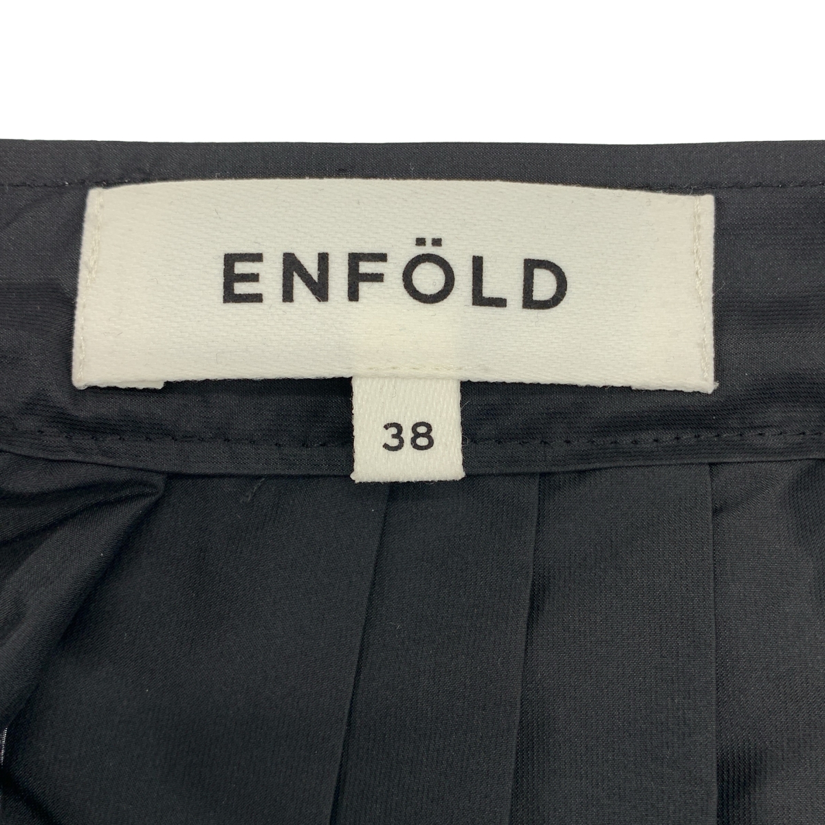 ENFOLD / エンフォルド ポリエステル プリーツ ロングスカート