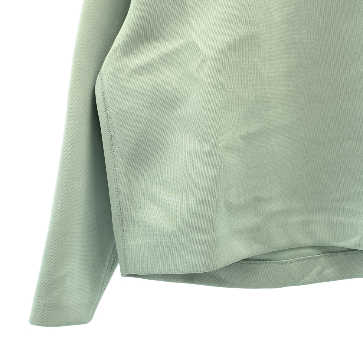 ebure / エブール ダブルラッセル バックジップ クルーネック プルオーバー