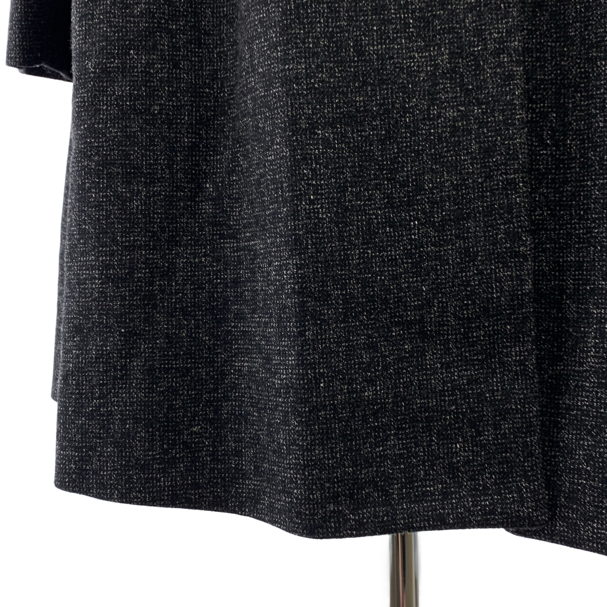 ELIN / エリン ウール リネン混 ボウタイ スタンドカラー コート