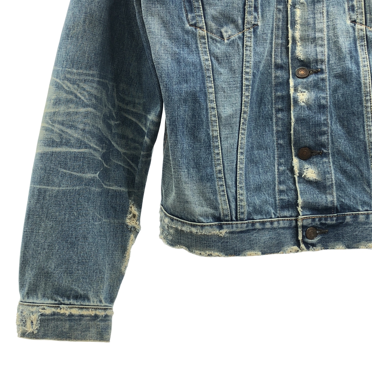 LEVI'S VINTAGE CLOTHING LVC / リーバイスヴィンテージクロージング 70505 ダメージ&リペア加工 4TH デニム トラッカー ジャケット ビッグE