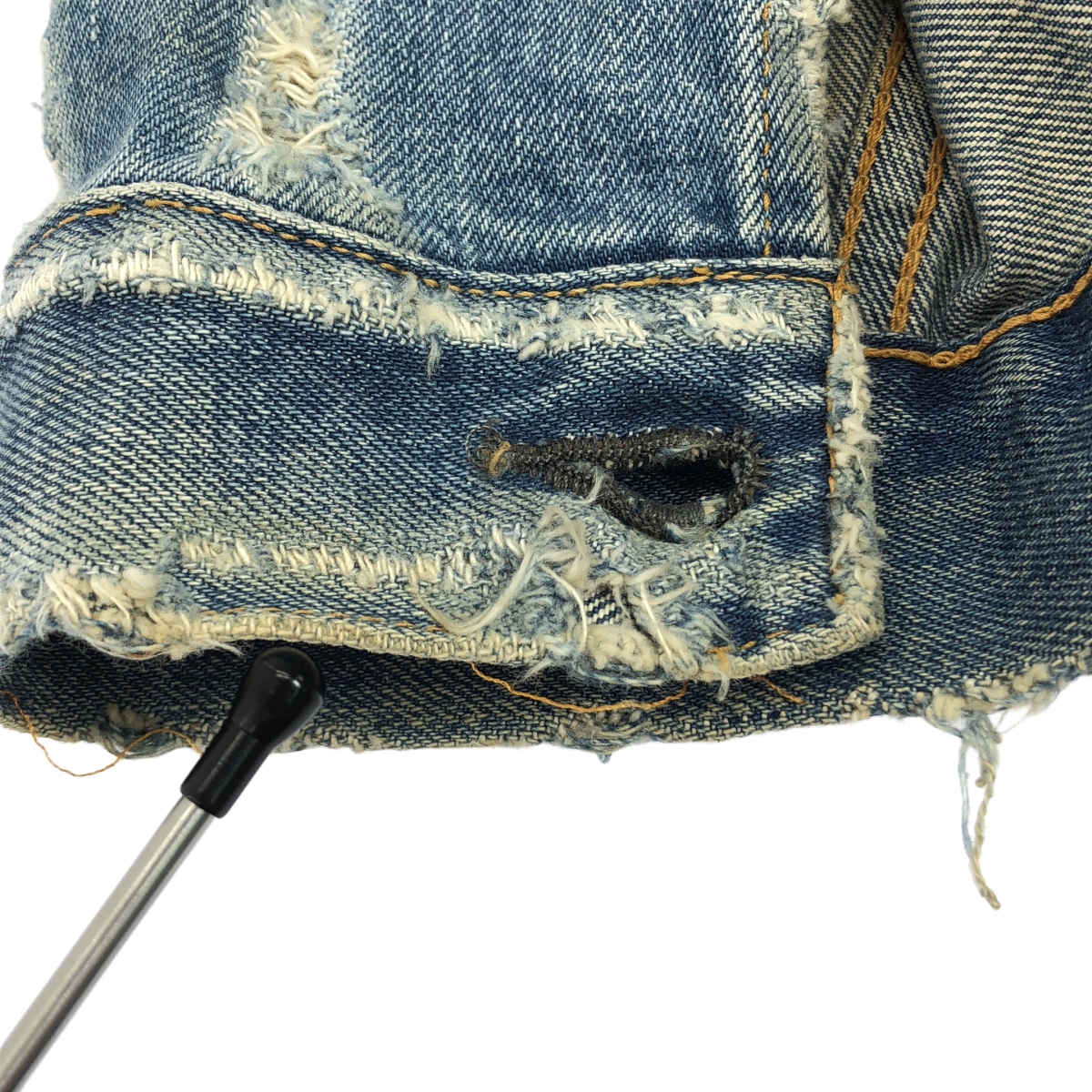 LEVI'S VINTAGE CLOTHING LVC / リーバイスヴィンテージクロージング 70505 ダメージ&リペア加工 4TH デニム トラッカー ジャケット ビッグE