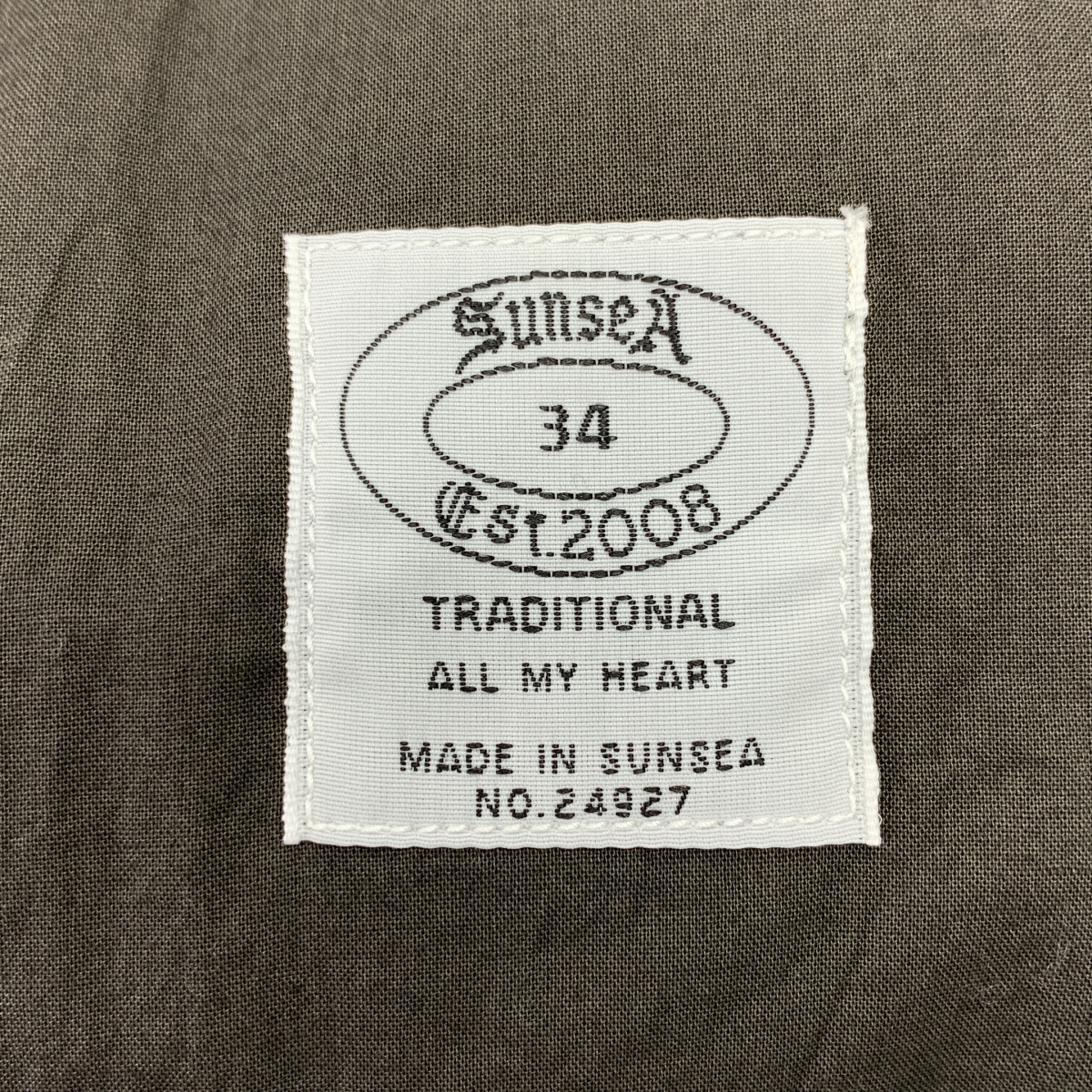 SUNSEA / サンシー Shrinkage Cotton Big Shirt ビッグシャツ