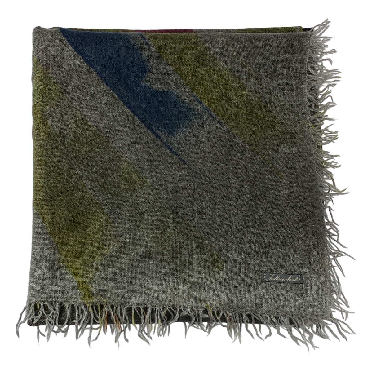 FALIERO SARTI / ファリエロサルティ シルク混 フリンジ 大判 ストール