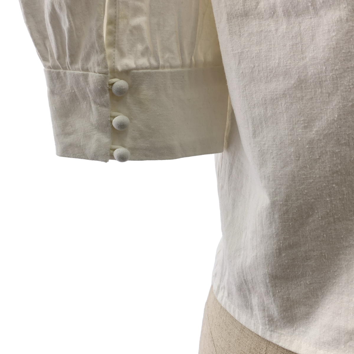 MALION vintage / マリオンヴィンテージ パフスリーブ ワイドネック ブラウス シャツ