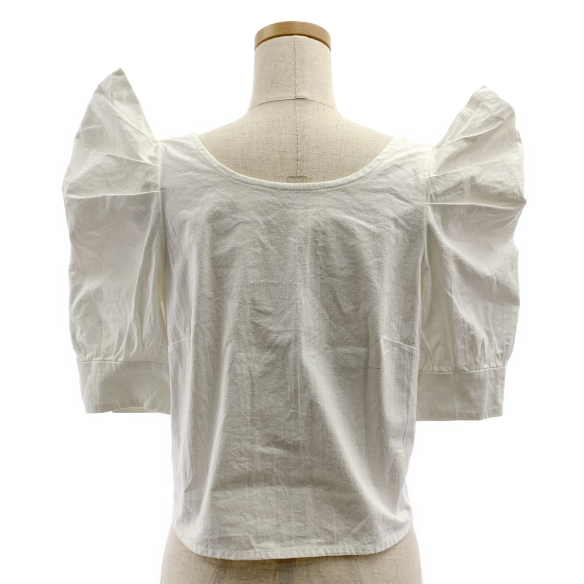 MALION vintage / マリオンヴィンテージ パフスリーブ ワイドネック ブラウス シャツ