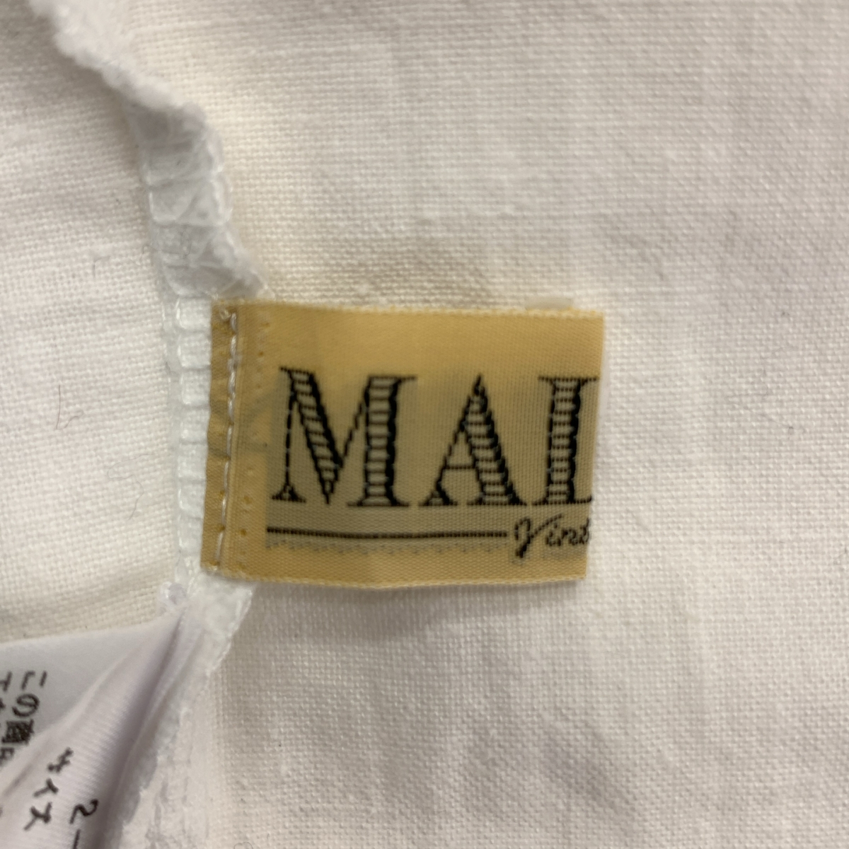 MALION vintage / マリオンヴィンテージ パフスリーブ ワイドネック ブラウス シャツ