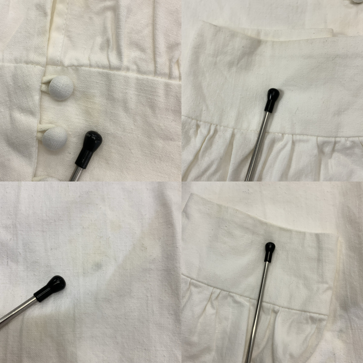 MALION vintage / マリオンヴィンテージ パフスリーブ ワイドネック ブラウス シャツ