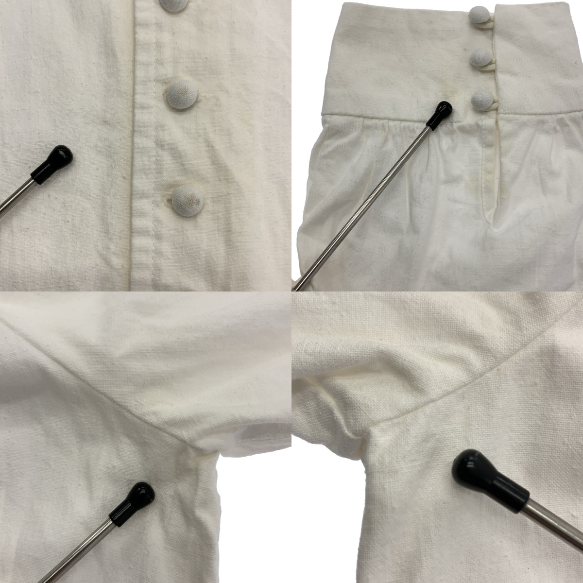 MALION vintage / マリオンヴィンテージ パフスリーブ ワイドネック ブラウス シャツ