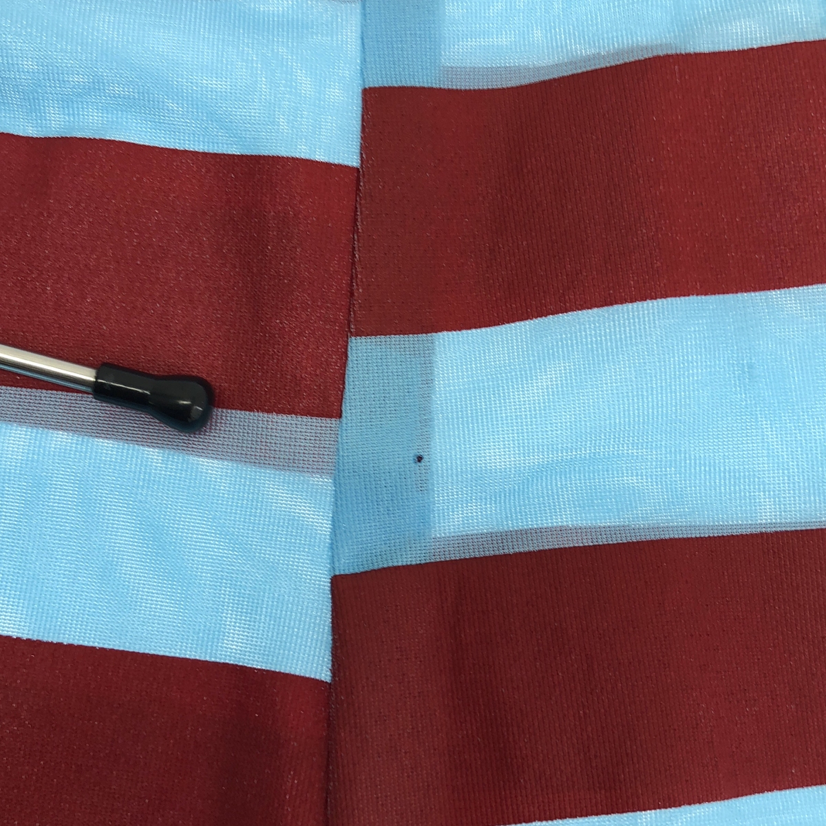 robe de chambre COMME des GARCONS / ローブドシャンブルコムデギャルソン 90s ボーダープリント ポリエステル シアー スカート