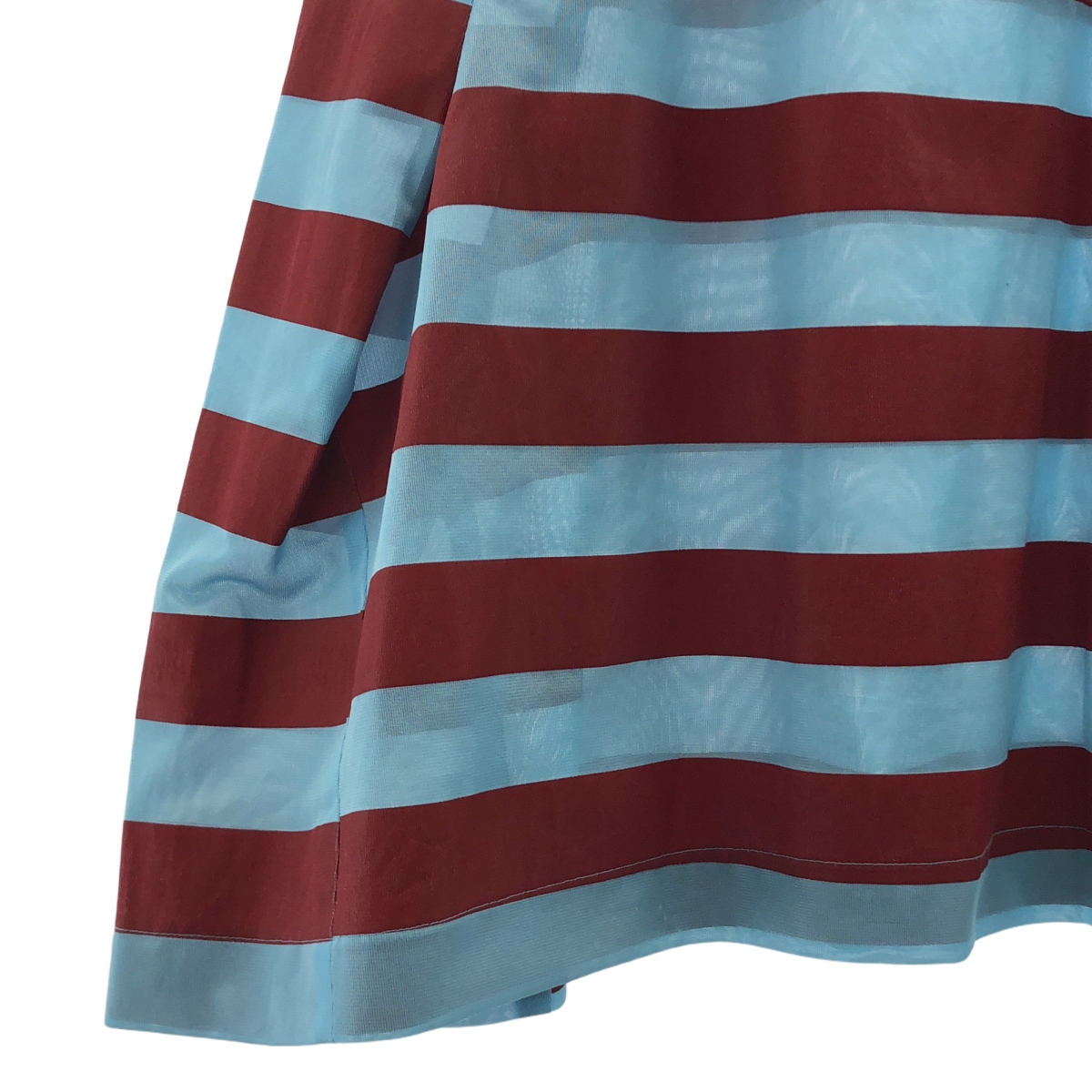 robe de chambre COMME des GARCONS / ローブドシャンブルコムデギャルソン 90s ボーダープリント ポリエステル シアー スカート